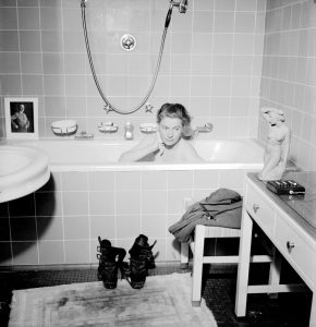 Lee Miller in Hitler’s bathtub, Munich, May 1945 Lee Miller in Hitler’s bathtub, Munich, May 1945